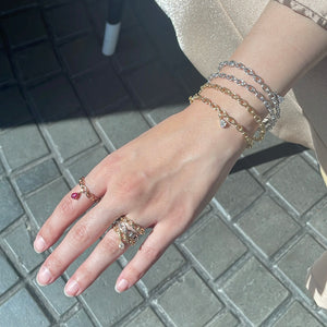 WHITE GOLD TRAILBLAZER BANGLE