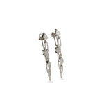 Load image into Gallery viewer, WHITE GOLD PAPERCLIP CHAIN EARRINGS
