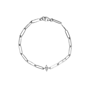 1 MARQUISE WHITE GOLD CONTEMPORARY BRACELET