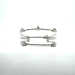 Load image into Gallery viewer, WHITE GOLD TRIPLE REFINED BANGLE
