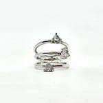 Load image into Gallery viewer, WHITE GOLD TRIPLE REFINED RING
