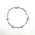Load image into Gallery viewer, 4 MARQUISE DIAMOND WHITE GOLD CONTEMPORARY BRACELET
