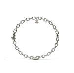 Load image into Gallery viewer, WHITE GOLD TRAILBLAZER BANGLE WITH PEAR DIAMOND CHARM
