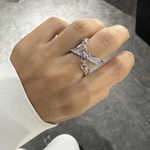 Load image into Gallery viewer, WHITE GOLD X TRAILBLAZER RING
