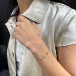 Load image into Gallery viewer, YELLOW GOLD BOLD INTERLOCKED CONTEMPORARY BRACELET
