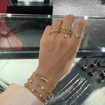 Load image into Gallery viewer, YELLOW GOLD BOLD INTERLOCKED CONTEMPORARY BRACELET
