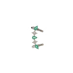 Load image into Gallery viewer, EMERALD &amp; DIAMOND EARCUFF
