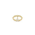 Load image into Gallery viewer, YELLOW GOLD TRAILBLAZER RING WITH PEAR DIAMOND
