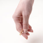 Load image into Gallery viewer, YELLOW GOLD TRAILBLAZER RING WITH TRILLION DIAMOND
