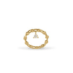 Load image into Gallery viewer, YELLOW GOLD TRAILBLAZER RING WITH TRILLION DIAMOND
